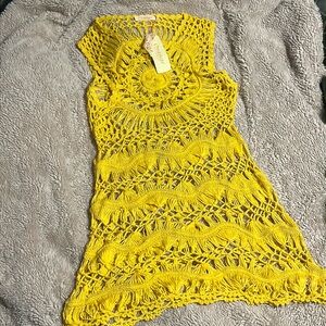 Orange Fashion Village | Swim Cover Up, Yellow, S, NWT